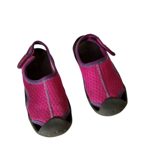 Crocs Magenta Swift water Sandal Size 10 - Picture 7 of 11